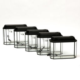 Комплект аквариумов Матрешка - 5шт, Панорамные с крышками, 15 л, 20 л, 25 л, 30 л, 40 л - Пижон фото 2