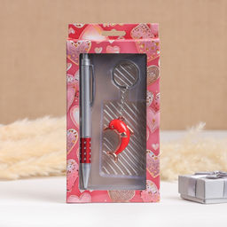 Набор подарочный 2 в 1, ручка, брелок