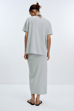 PLAIN KNIT MIDI SKIRT - Zara фото 6
