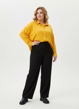 Блузка из штапеля BL30204YLW47