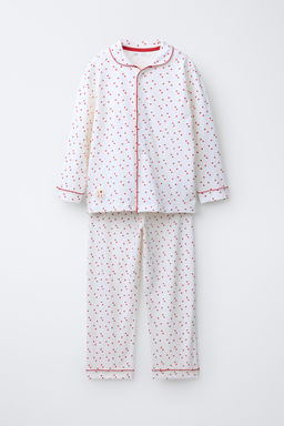 AGES 6-14 / HEART PRINT PYJAMAS - Zara фото 9