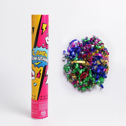 Хлопушка пневматическая «С Днём Рождения», комиксы, 30 см