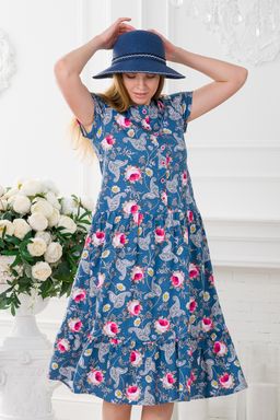 Платье женское из кулирки Кармелита Розы - Амадэль фото 23