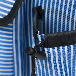 Сумка-переноска с органайзером в полоску, размер М (44,5 х 26 х 40 см), голубой - Пижон фото 5