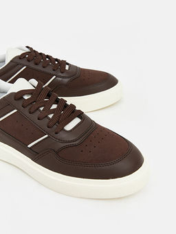 Deri G?r?n?ml? Kad?n Spor Ayakkab?