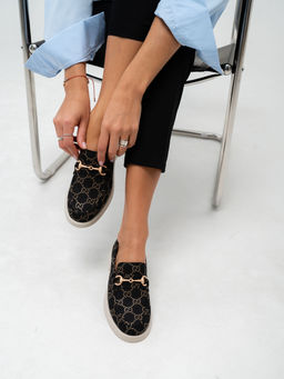 Лоферы туфли 172.1841be.Черный гуччи