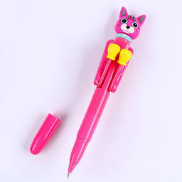 Цена за 24 шт. Ручка - прикол «Котик», боксёр, синие чернила, МИКС