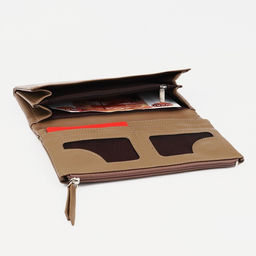 Кошелёк на магнитах, цвет бежевый - Simaland фото 4