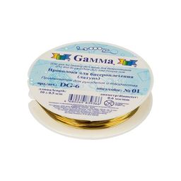 Zlatka / Gamma Проволока для бисера DG-6 d 0.6 мм 12 х 10 м  0.5 м