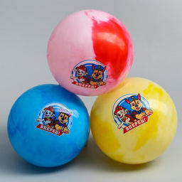Мяч детский Paw Patrol Вперед, 16 см, 50 г, мрамор, МИКС  фото 4