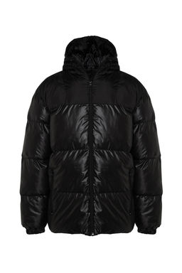 TRENDYOL MAN Siyah Regular Fit Kapusonlu Bloklu Su ve Ruzgara Dayan?kl? Sisme K?sl?k Mont TMNAW24MO00025 - Trendyolmilla фото 6
