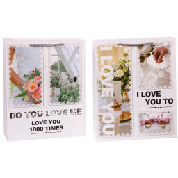 Пакет подарочный "Сказочная любовь" 26*32*10 см, микс