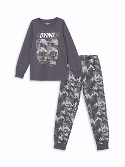 Bisiklet Yaka Erkek ?ocuk Pijama Tak?m?