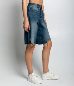 Джинсовые шорты #КТ7781 (1), синий - Dommod фото 3