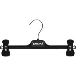 Вешалка-плечики VP_с прищепами Attache,СД02, пласт, чер, 290мм р 46-48