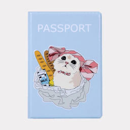 Цена за 10 шт. Обложка для паспорта, цвет голубой