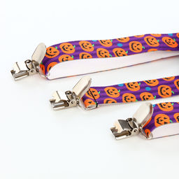 Подтяжки детские «Выбражулька», ширина 2.5 см, фиолетовая, оранжевая