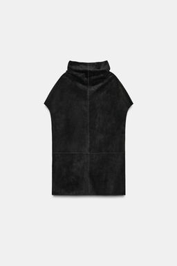 100% SUEDE LEATHER TOP - Zara фото 5