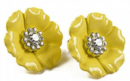 Серьги Цветочек PR1038 желтый
