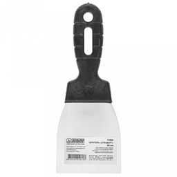 Шпатель для ремонта и отделки Стандарт 8см, польский, нержавеющая сталь, пластмассовая ручка (Россия) - Домашняя Мода фото 2