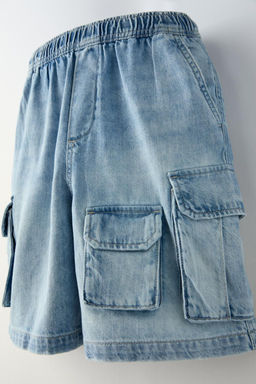 DENIM WORKER BERMUDA SHORTS - Zara фото 3