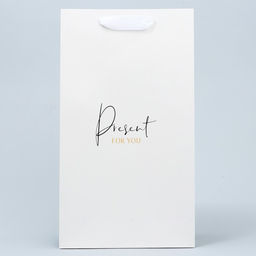 Пакет под две бутылки Present for you, 35 х 20 х 9 см - Дарите счастье фото 2