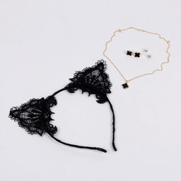 Карнавальный набор Кошечка, ободок, чокер, серьги