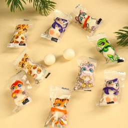 Жевательная резинка Новогодний марафон жеваний, вкус: тутти-фрутти, 50 г. - Simaland фото 2