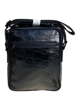 Сумка мужская из натуральной кожи, цвет черный - Greta фото 2