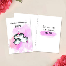 Цена за 10 шт. Открытка средняя Мы вместе, 12 х 18 см