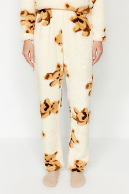 Trendyolmilla Pembe-Cok Renkli Cicekli Wellsoft K?sl?k Orme Pijama Tak?m? THMAW24PT00191  фото 4