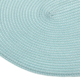 Салфетка под горячее (термосалфетка) Овальная 45х30см, ПВХ, цвет - аквамарин (Китай) - Домашняя мода фото 3