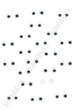 Фурнитура Глазки самоклеящиеся 7 мм (200 шт) SF-7349