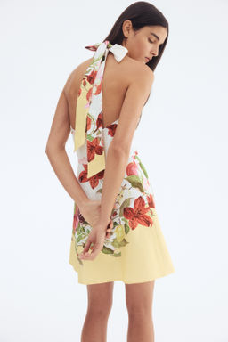 Vestido halter en mezcla de lino - H&m фото 6