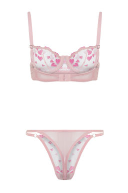 TRENDYOLMILLA Pembe Nak?sl? Dantelli Ip Ask?l? Kaps?z Orme Ic Camas?r? Tak?m? THMAW24CC00015 фото 8