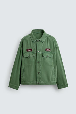 WASHED PATCH JACKET - Zara фото 7