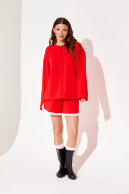 костюм женский 2-х предметный (джемпер + шорты) - Elletto фото 3