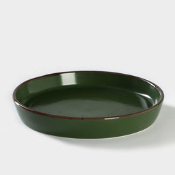 Блюдо фарфоровое Punto verde, d=17.5 см