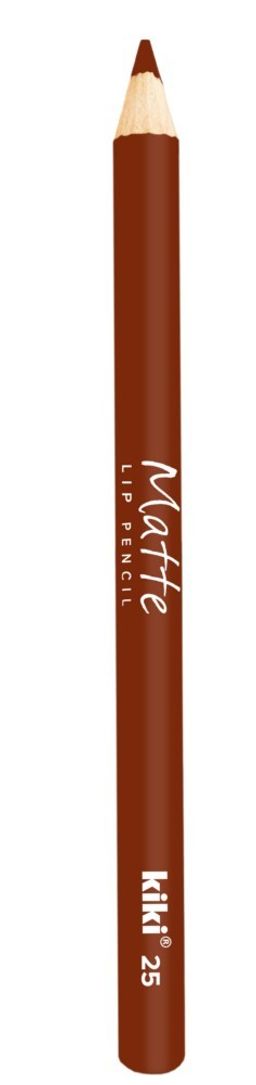KIKI Карандаш для губ MATTE 25 коричневый  фото 2