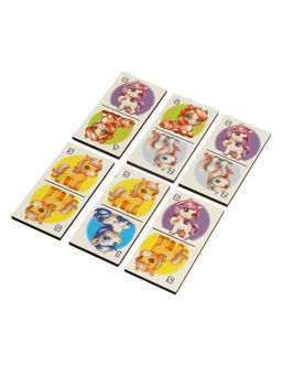 Домино деревянное «Лошадки», 6×3 см