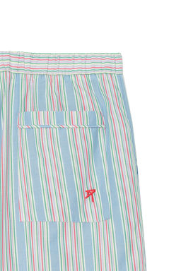 PANTAL?N RELAXED FIT JACQUARD RAYAS / Azul claro - Zara фото 6