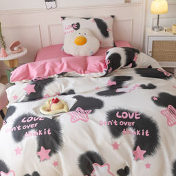 Комплект постельного белья Сатин Люкс KIDS 100% хлопок CDK062 160*230/1.5 спальный/50-70 1 шт - Ситрейд фото 4