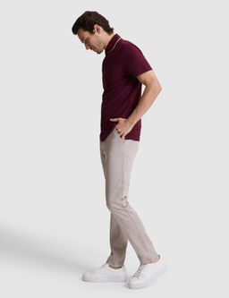 Vizon Slim Fit Pamuk Kar___ml_ Kanvas Pantolon