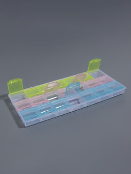 Органайзер для хранения мелочей, 21 ячейка, 21.5×10.5×2 см, МИКС