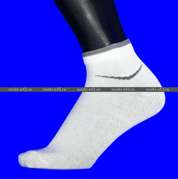 Цена за 10 пар. Носки женские спортивные с крапивой и эластаном арт. А-1 БЕЛЫЕ 36-41 - Дружба фото 2