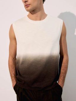 Джемпер без рукавов с добавлением льна ZR2605043308-27 / Zarina