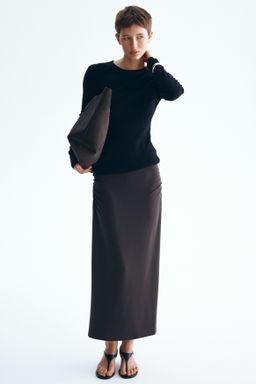 Falda midi drapeada - H&m фото 4