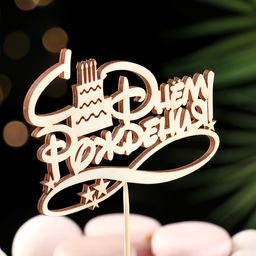 Топпер для торта «С Днём Рождения», 1 шт., МИКС