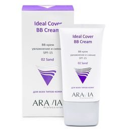 "ARAVIA Professional" BB-крем увлажняющий SPF-15 Ideal Cover BB-Cream, тон 02, туба 50 мл/15 НОВИНКА