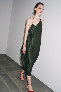 ZW COLLECTION ASYMMETRIC SATIN DRESS - Zara фото 2